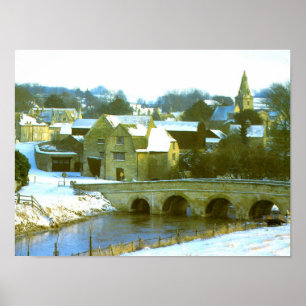 Duddington snö-scen poster