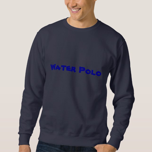 Dude för tecknad för vattenPolospelare Sweatshirt (Framsida)