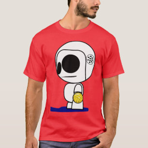 Dude för tecknad för vattenPolospelare T Shirt