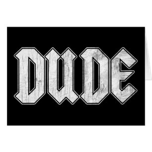 Dude Hälsningskort