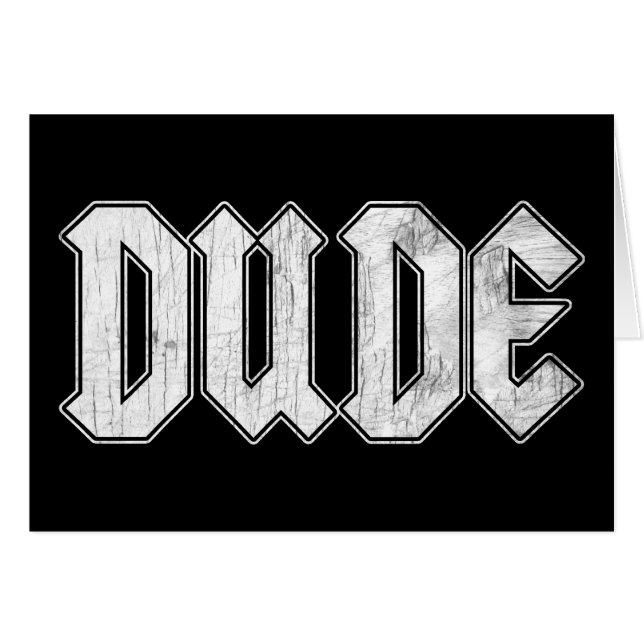 Dude Hälsningskort (Framsidan Horizontal)