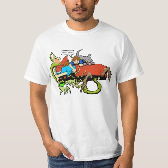 Dude! Monster! T Shirt (Framsida)