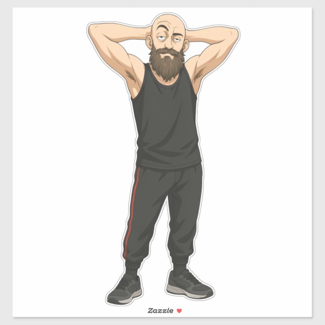 DuDe Relaxed Stance Klistermärken (Ark)