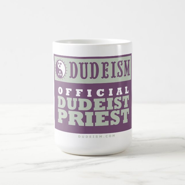 Dudeistisk Officiell Dudeist Priest Mugg (Center)
