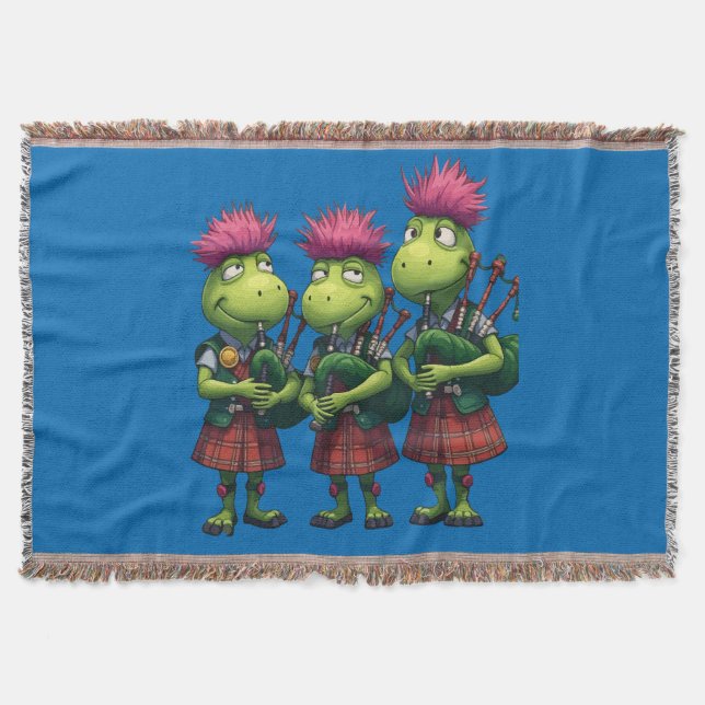 Dudelsäckspelare för Burns Supper skotska Filt (Framsidan)