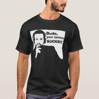 Duden ditt system suger - svart tee shirt