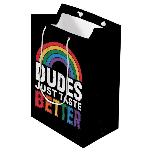 Dudes bara Taste LGBTQ Gift med bättre funktion Ga (Framsidan Vinklad)