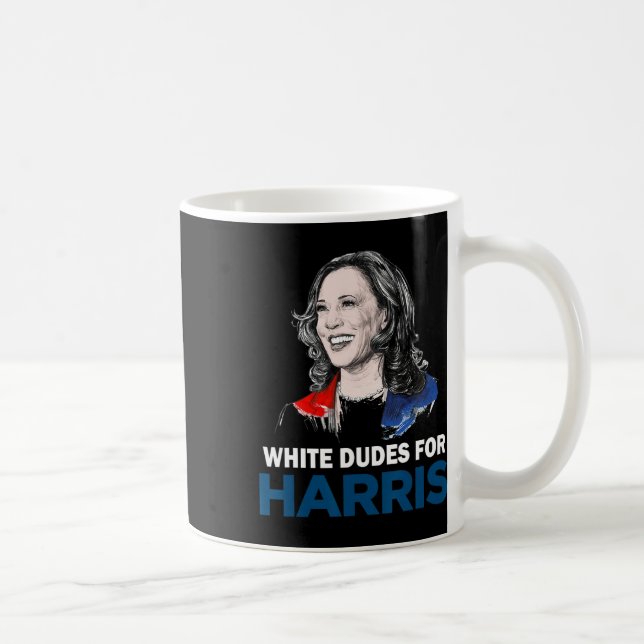 Dudes for Harris Women Support President Kamala Ha Kaffemugg (Höger)