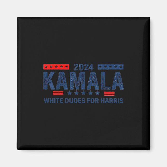Dudes For Kamala Harris 2024 for President Electio Magnet (Framsidan)