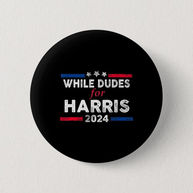 Dudes For Kamala Harris 4 Knapp (Framsida)