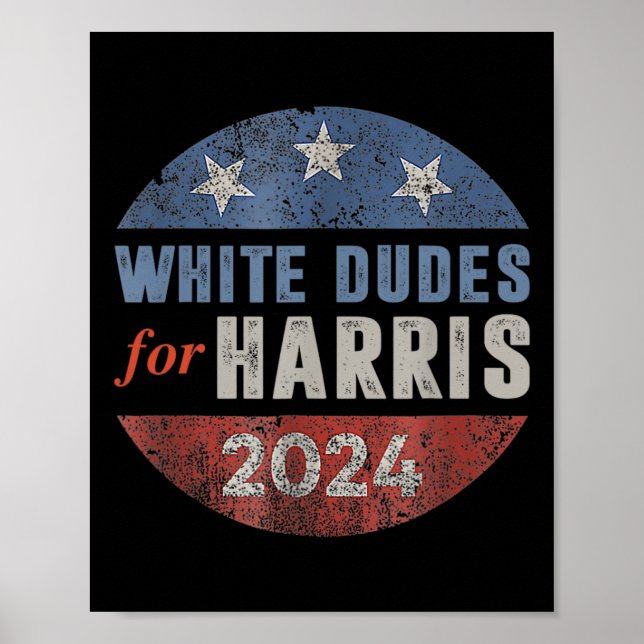 Dudes For Kamala Harris 9 Poster (Framsidan)