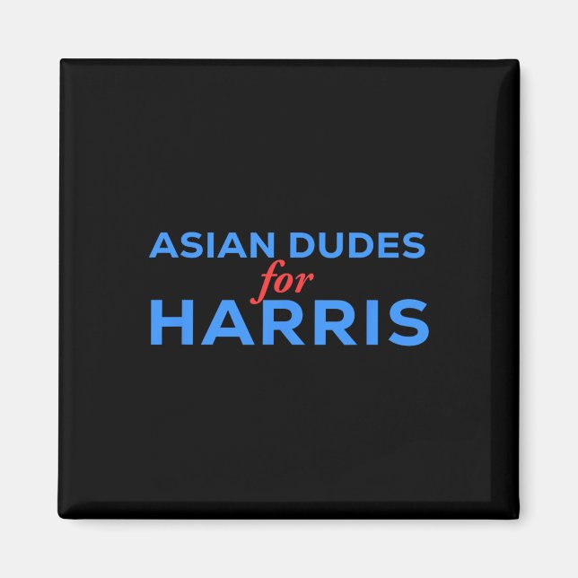 Dudes For Kamala Harris Us President 2024 Usa Magnet (Framsidan)