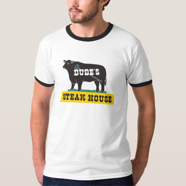 DUDE'S STEAK HOUSE T SHIRT (Framsida)