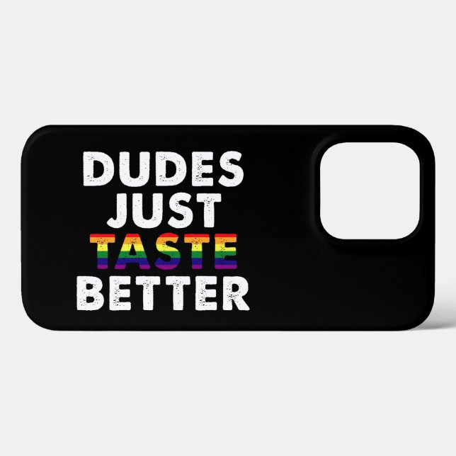 Dudes Taste Better Gay pride Gift Idea (Baksida (horisontell))
