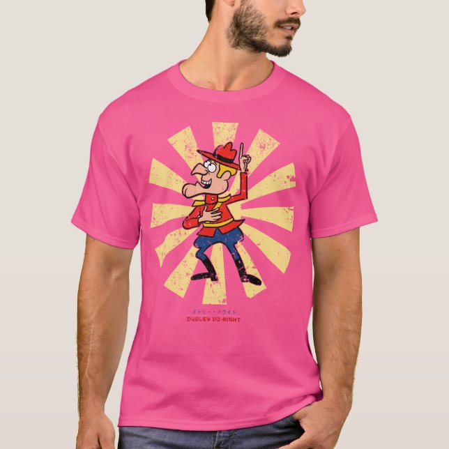 Dudley Do Höger Retro Japanska T Shirt (Framsida)