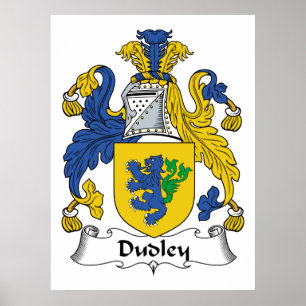 Dudley familjvapensköld poster