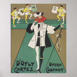 Dudley Hardy ~ Hans Majesty ~ D'oyly Carte's Poster