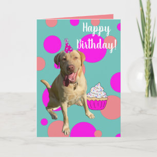Dudley Labrador Birthday Card Kort