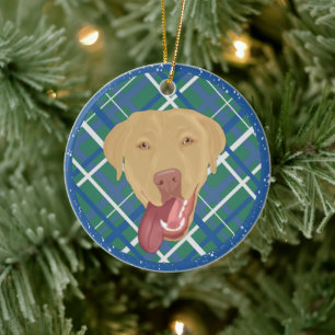 Dudley Labrador jul Julgransprydnad Keramik