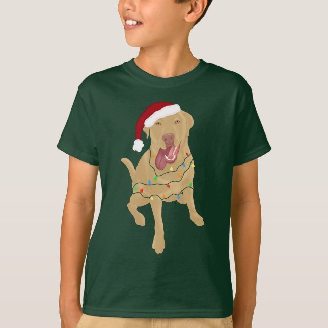 Dudley Labrador jul   T Shirt (Framsida)