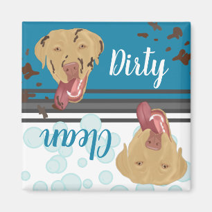 Dudley Labrador Retriever Dirty/Clean Dishwasher Magnet