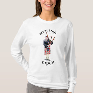 Dudspelar i röd kilt t shirt