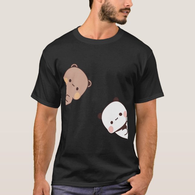 Dudu Bear och Bubu Panda bevakar er:) T Shirt (Framsida)