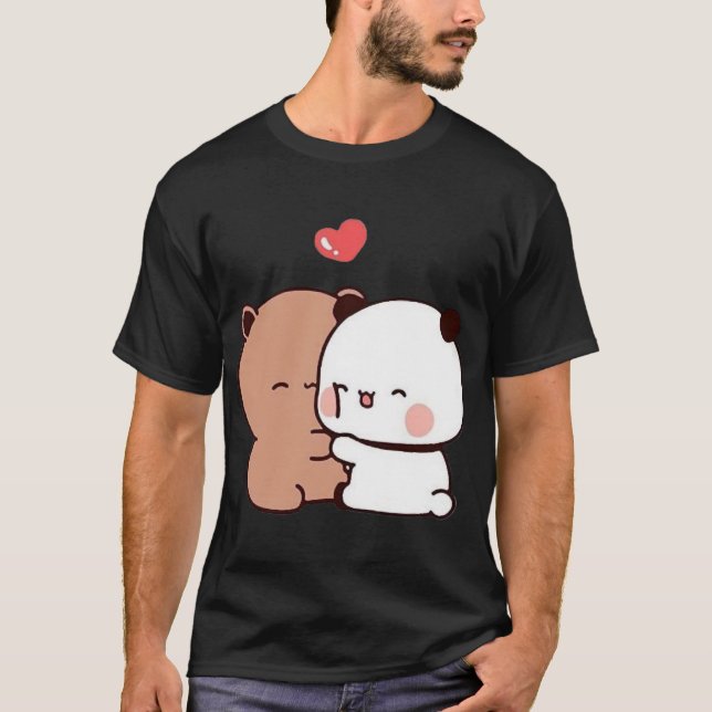 DuDu Bear och BuBu Panda speciella ögonblick ❤️ Ak T Shirt (Framsida)