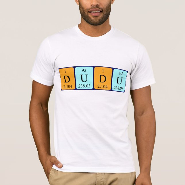 Dudu periodisk skjorta bord namn t shirt (Framsida)
