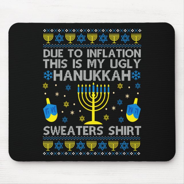 Due To Inflation This Is My Ugly Hanukkah Sweaters Musmatta (Framsidan)