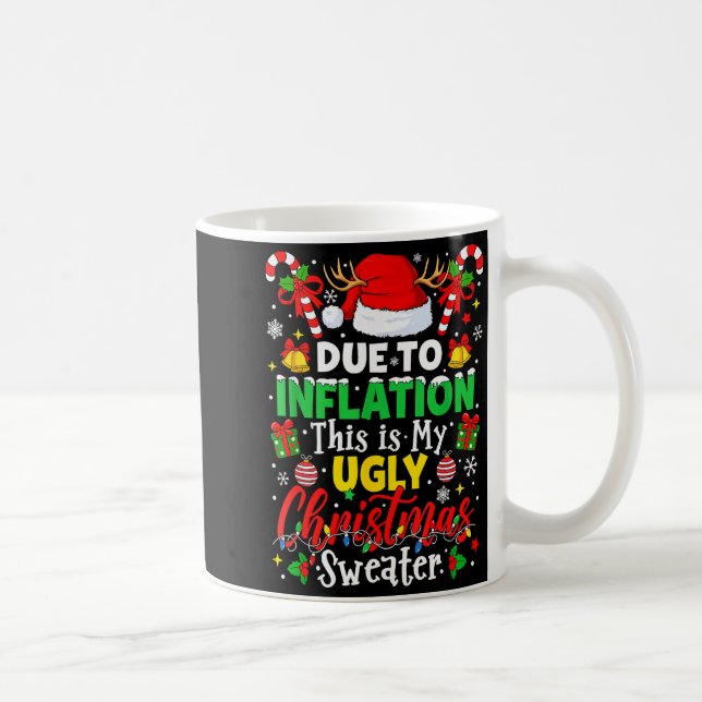 Due To Inflation This Is My Ugly Sweater Family Ch Kaffemugg (Höger)