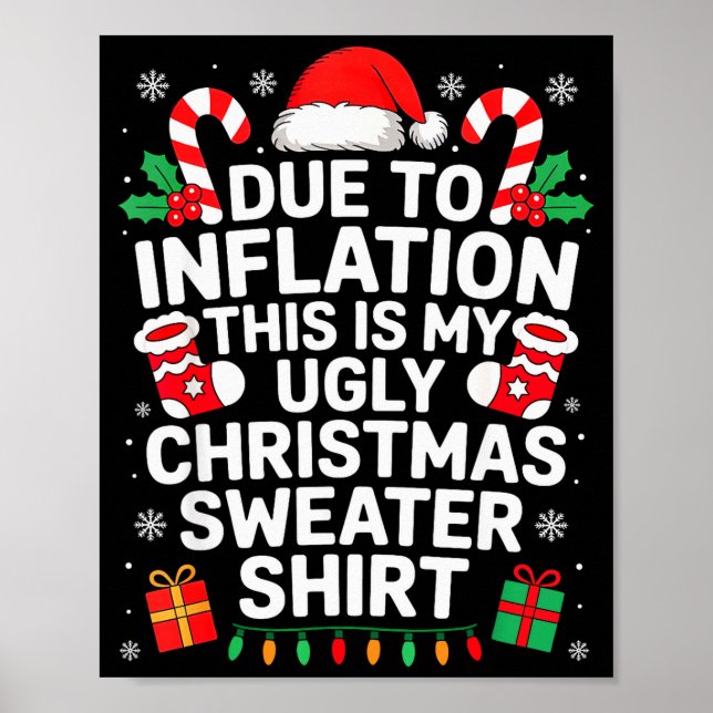 Due To Inflation This Is My Ugly Sweater For Chris Poster (Framsidan)