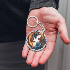 Duel of Inslag: Key chain of Fire & Ice Dragon
