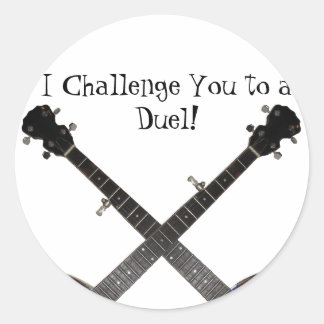 Dueling Banjos Runt Klistermärke