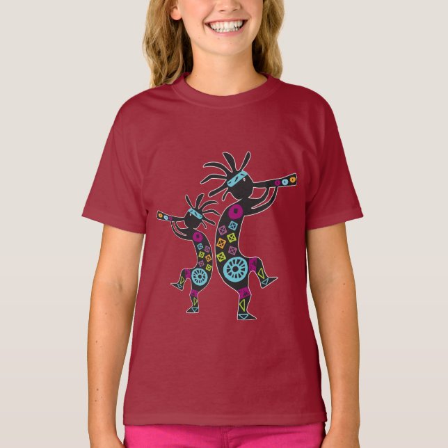 Dueling Kids Kokopellis T-Shirt (Framsida)