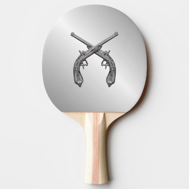 Dueling Pistols Silver Pingisracket (Baksidan)