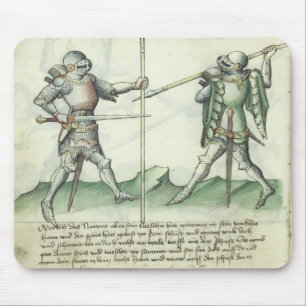 Dueling riddare Mousepad Musmatta