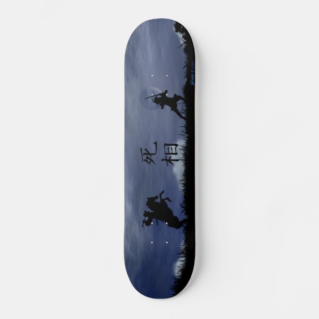 Dueling Samurai Mini Skateboard Bräda 18,5 Cm (Framsida)