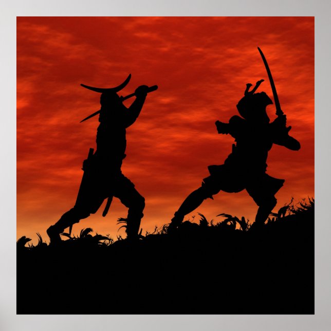 Dueling Samurai Poster (Framsidan)
