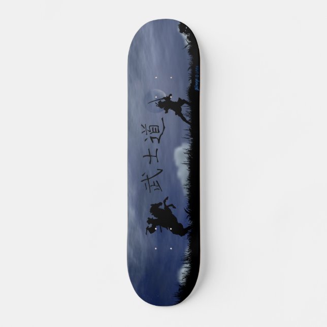 Dueling Samurai Skateboard Bräda 19,5 Cm (Framsida)
