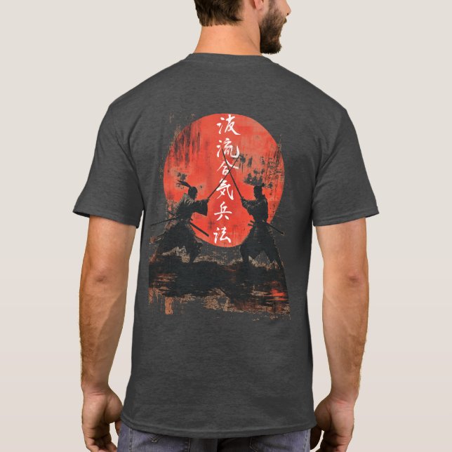 Dueling Samurai T Shirt (Baksida)
