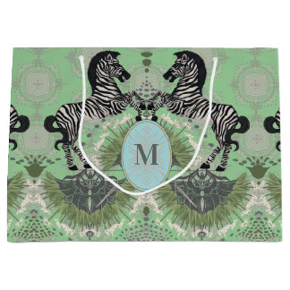 Dueling Zebra Monogram