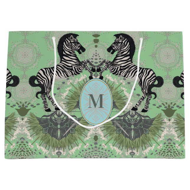 Dueling Zebra Monogram (Framsidan)