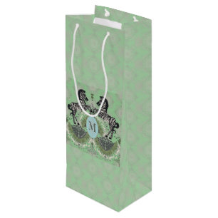 Dueling Zebra Monogram Ctr