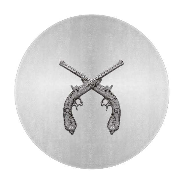 Duelvapen Pistoler Silver (Framsidan)
