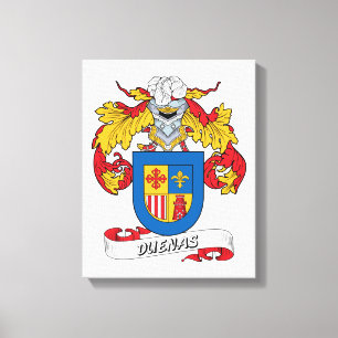 Duenas Family Crest Canvastryck