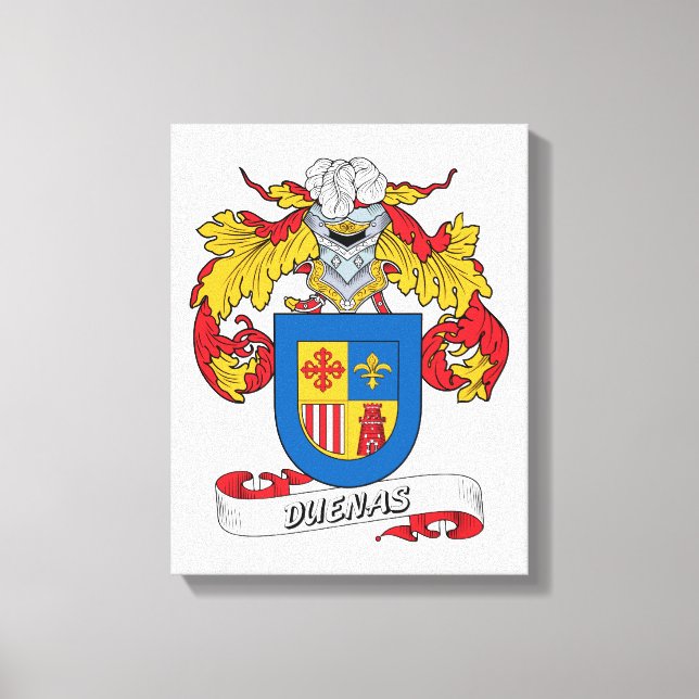 Duenas Family Crest Canvastryck (Framsida)
