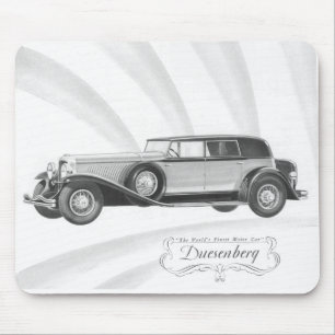Duesenberg motorisk bil musmatta