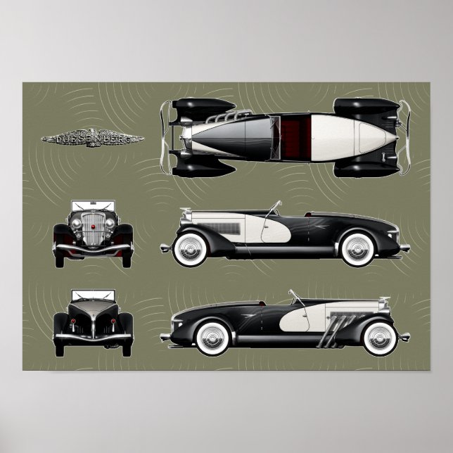 Duesenberg-talesman Poster (Framsidan)