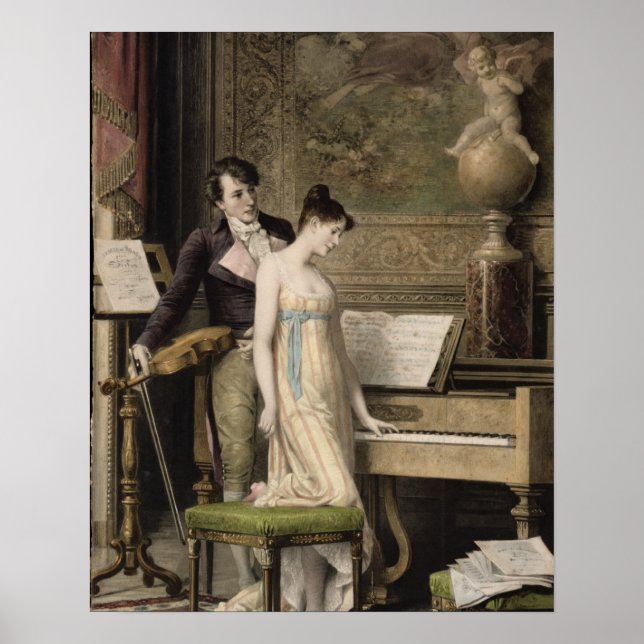 Duet (mezzotint) poster (Framsidan)